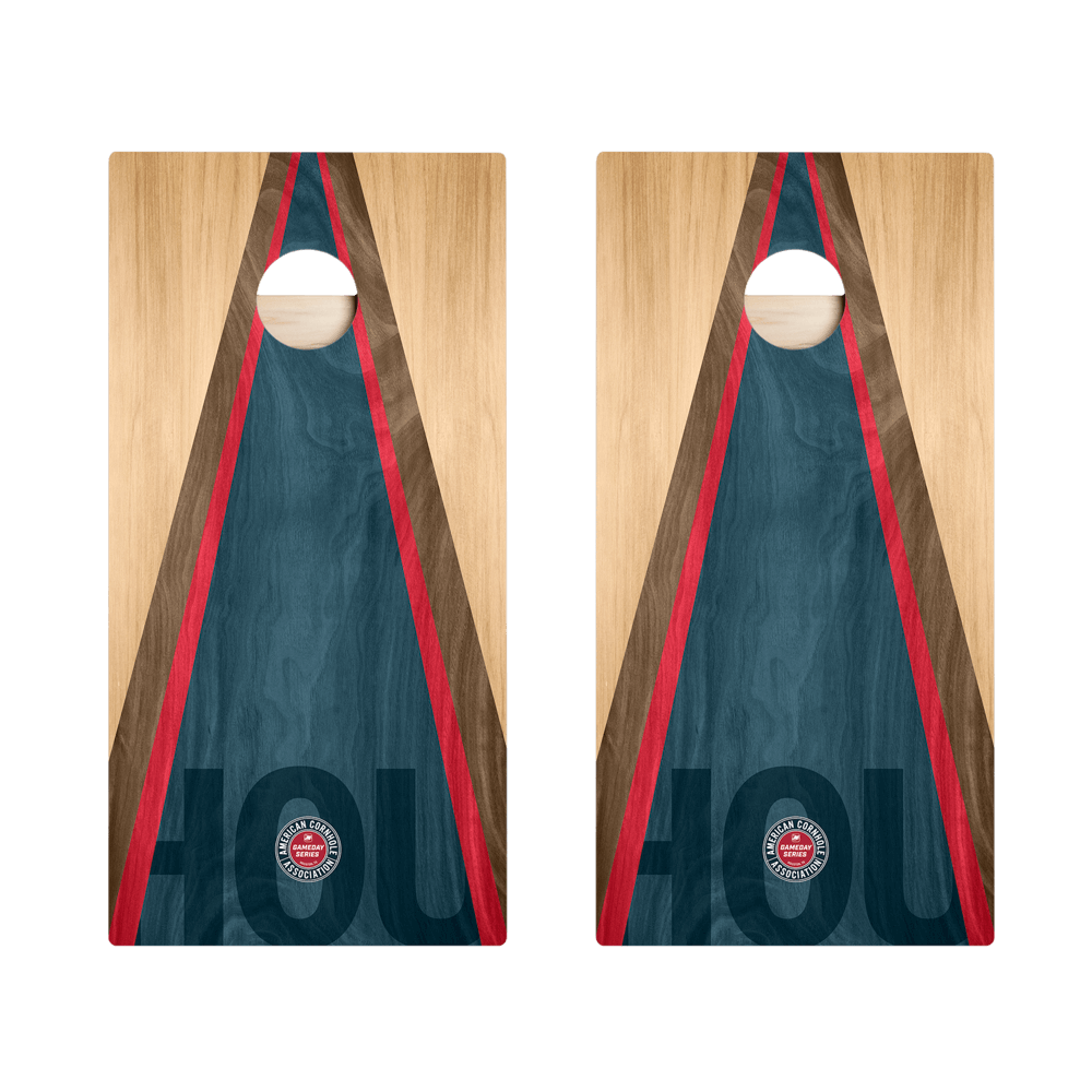 Houston Football Gameday Classic Triangle Star Cornhole Boards