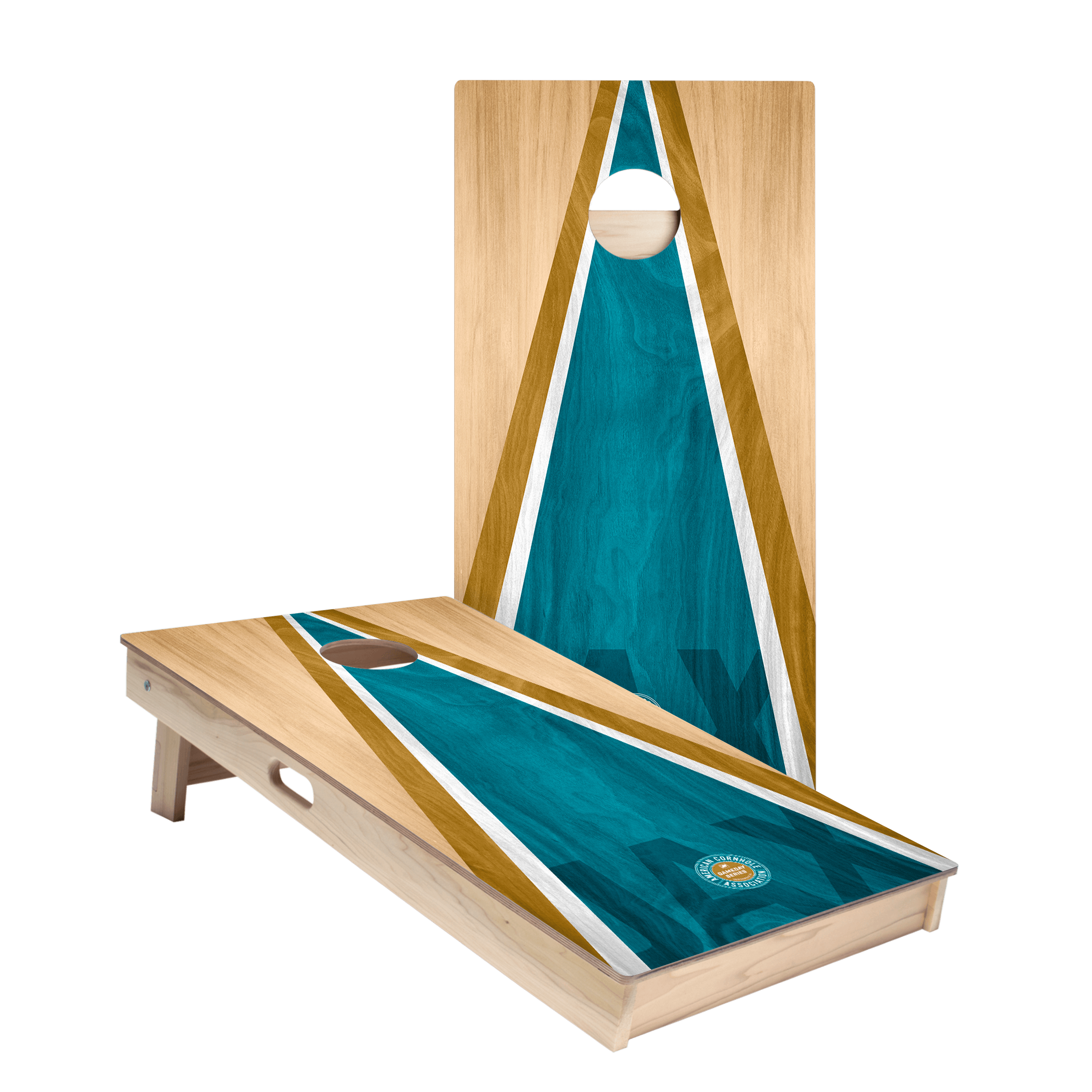 Jacksonville Football Gameday Classic Triangle Star Cornhole Boards
