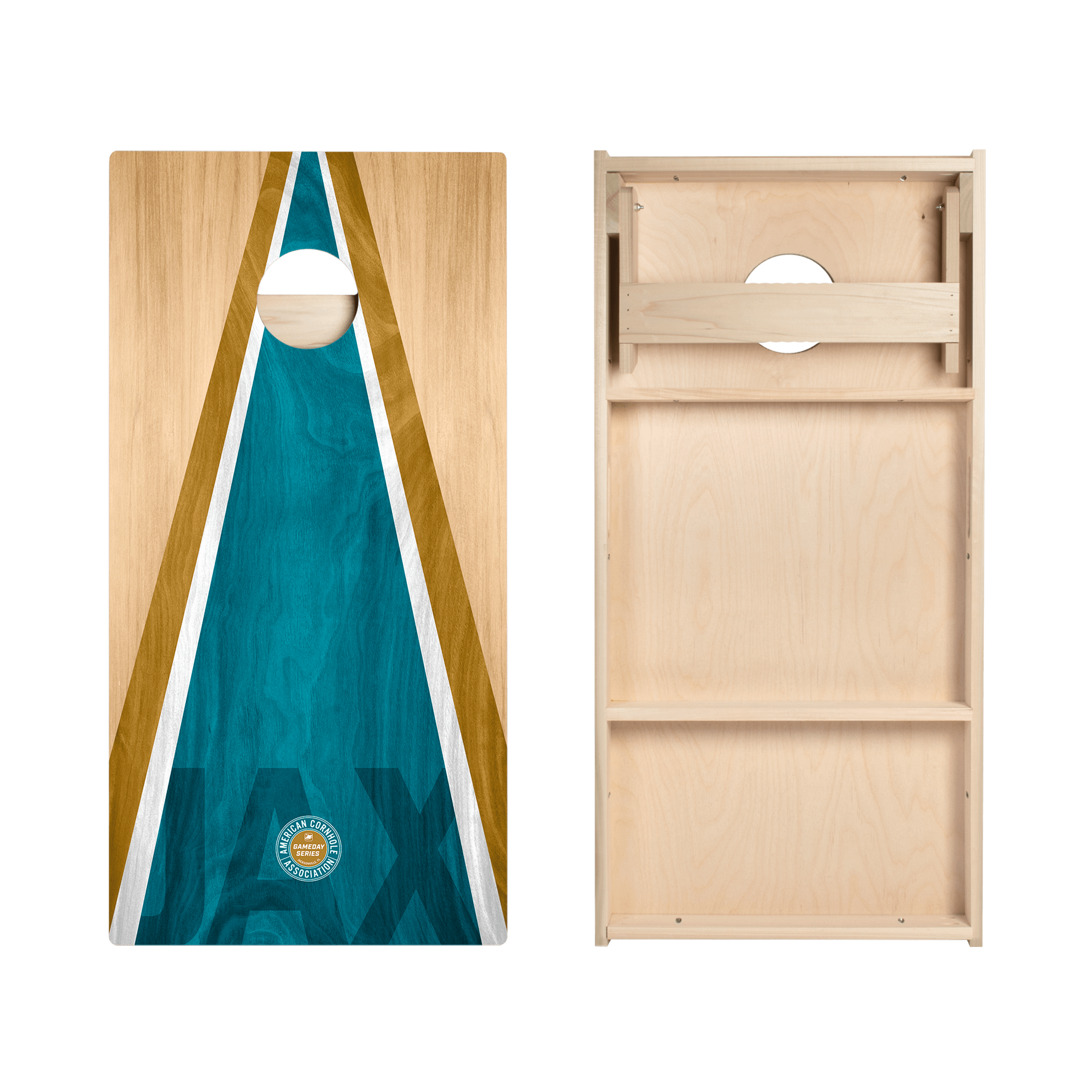 Jacksonville Football Gameday Classic Triangle Star Cornhole Boards