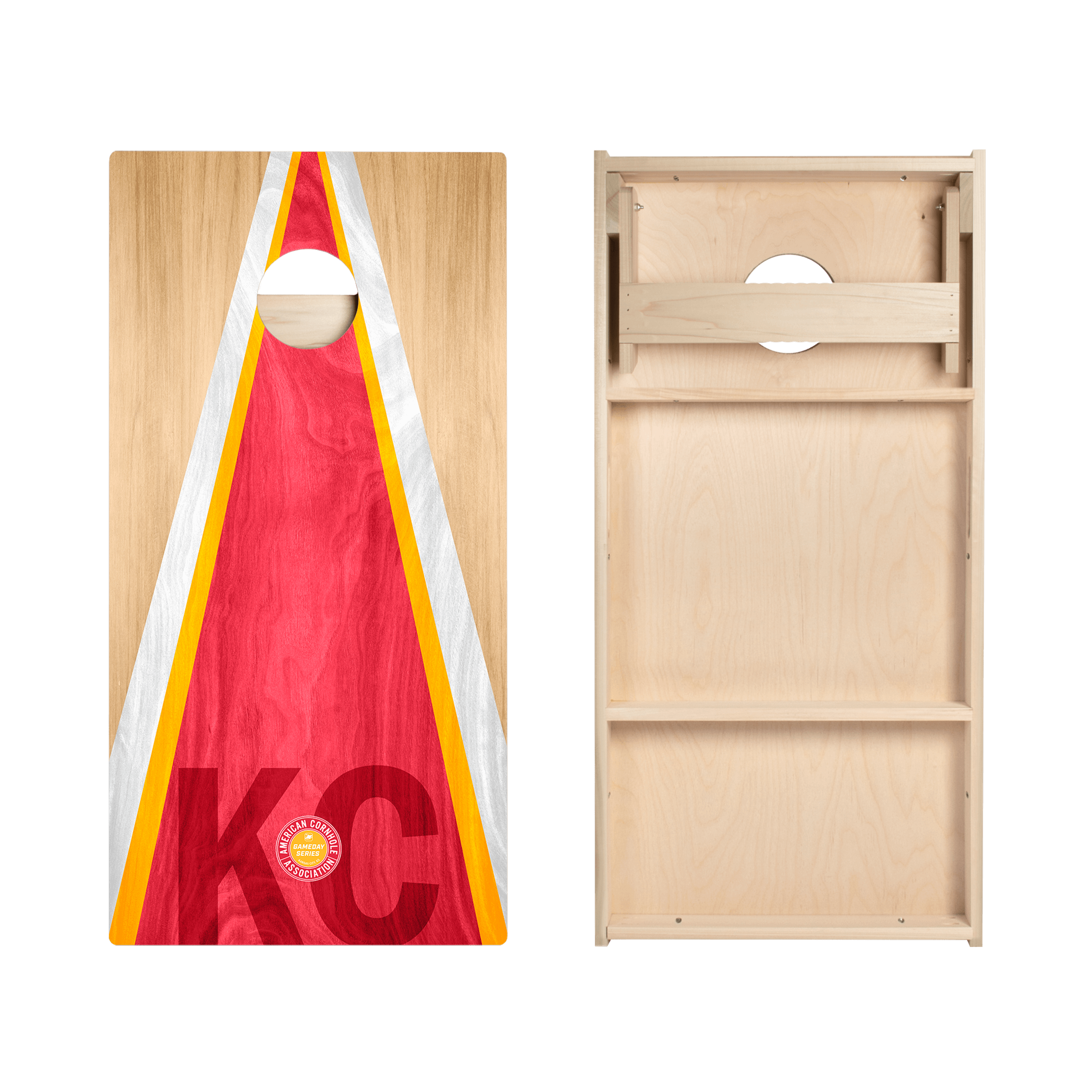 Kansas City Football Gameday Classic Triangle Star Cornhole Boards