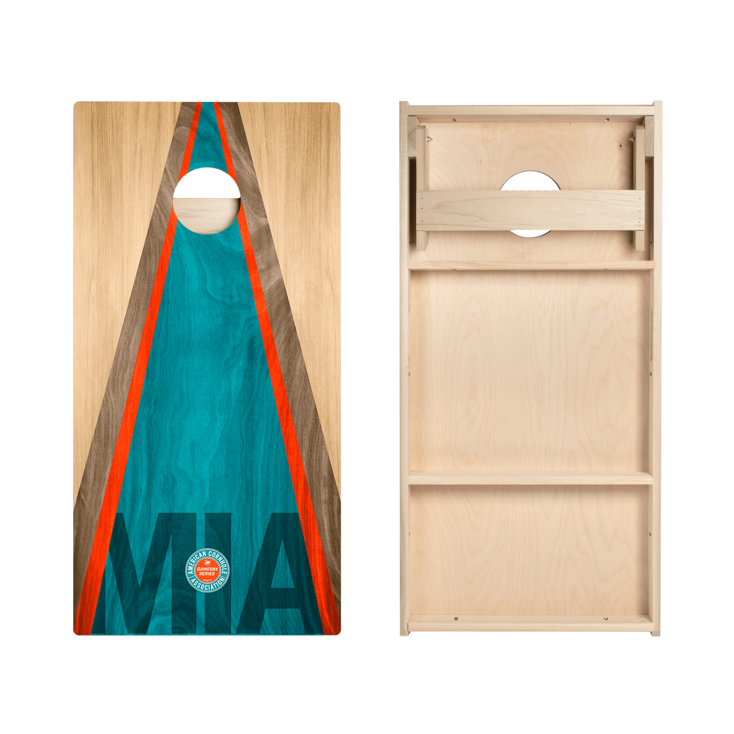 Miami Football Gameday Classic Triangle Star Cornhole Boards