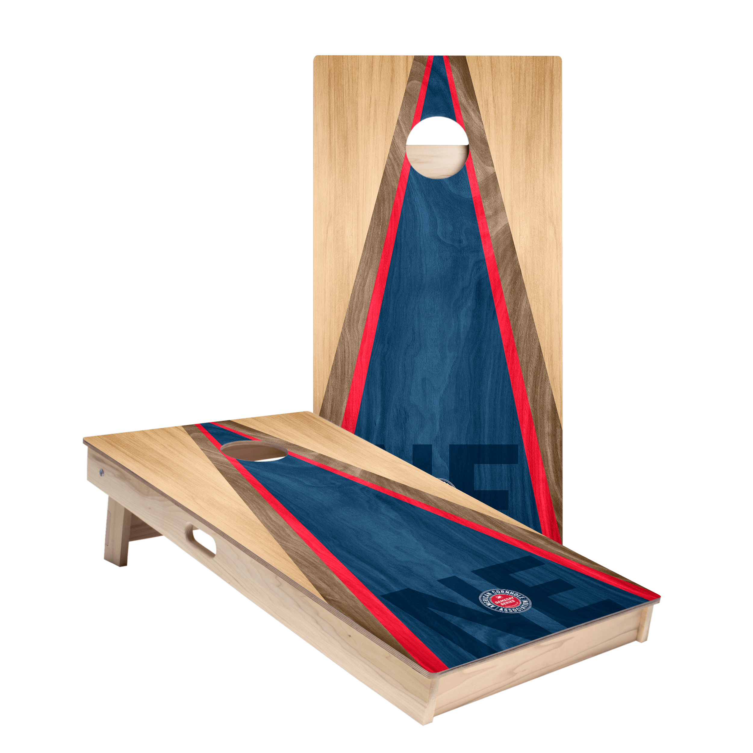 New England Football Gameday Classic Triangle Star Cornhole Boards