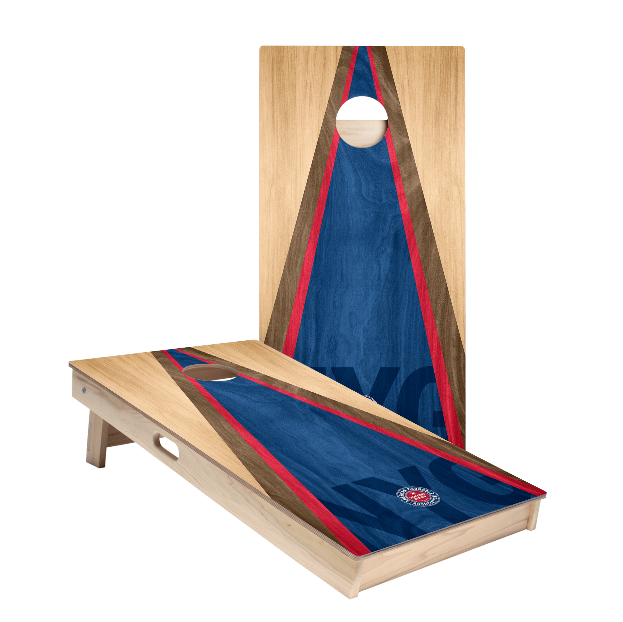 New York NYG Football Gameday Classic Triangle Star Cornhole Boards