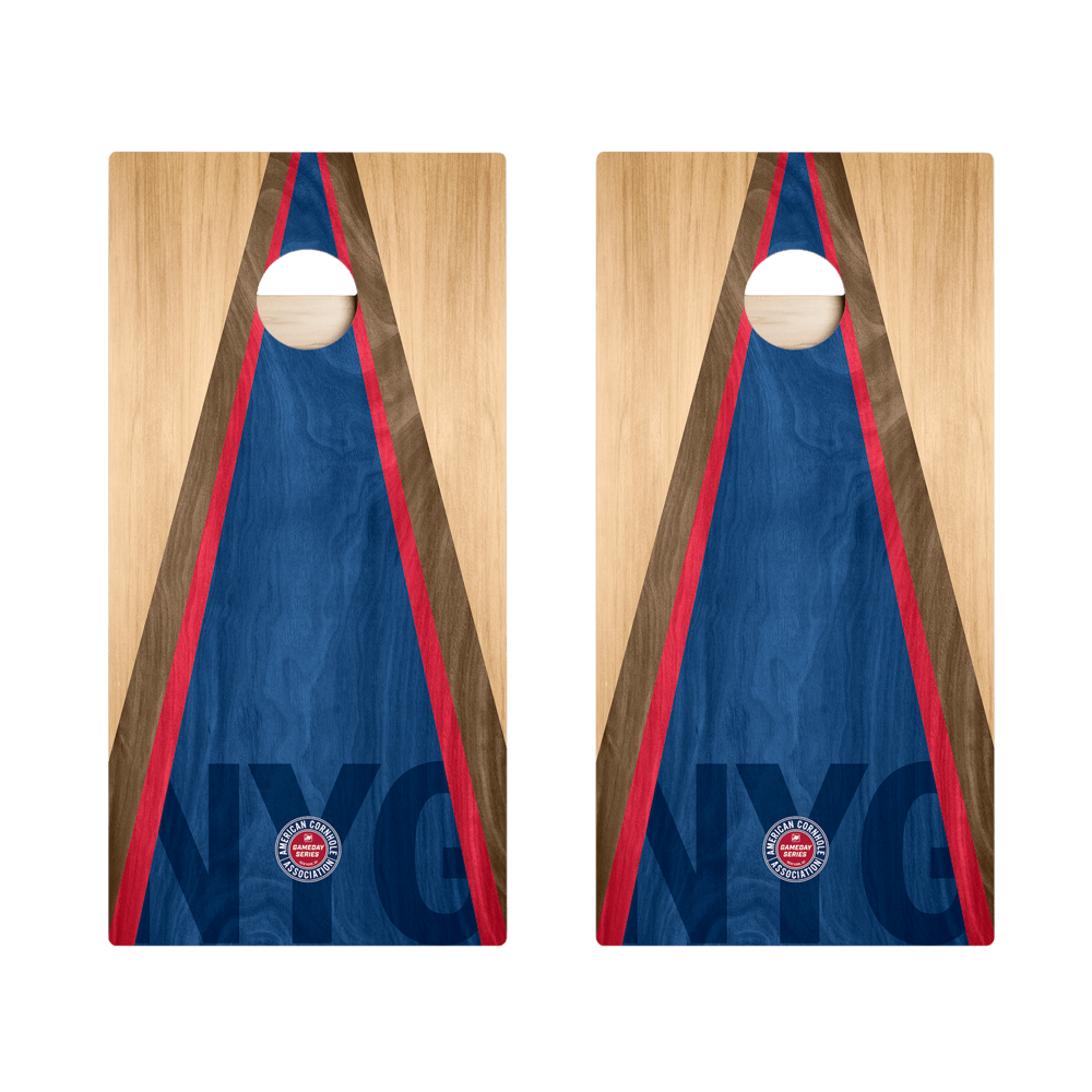 New York NYG Football Gameday Classic Triangle Star Cornhole Boards