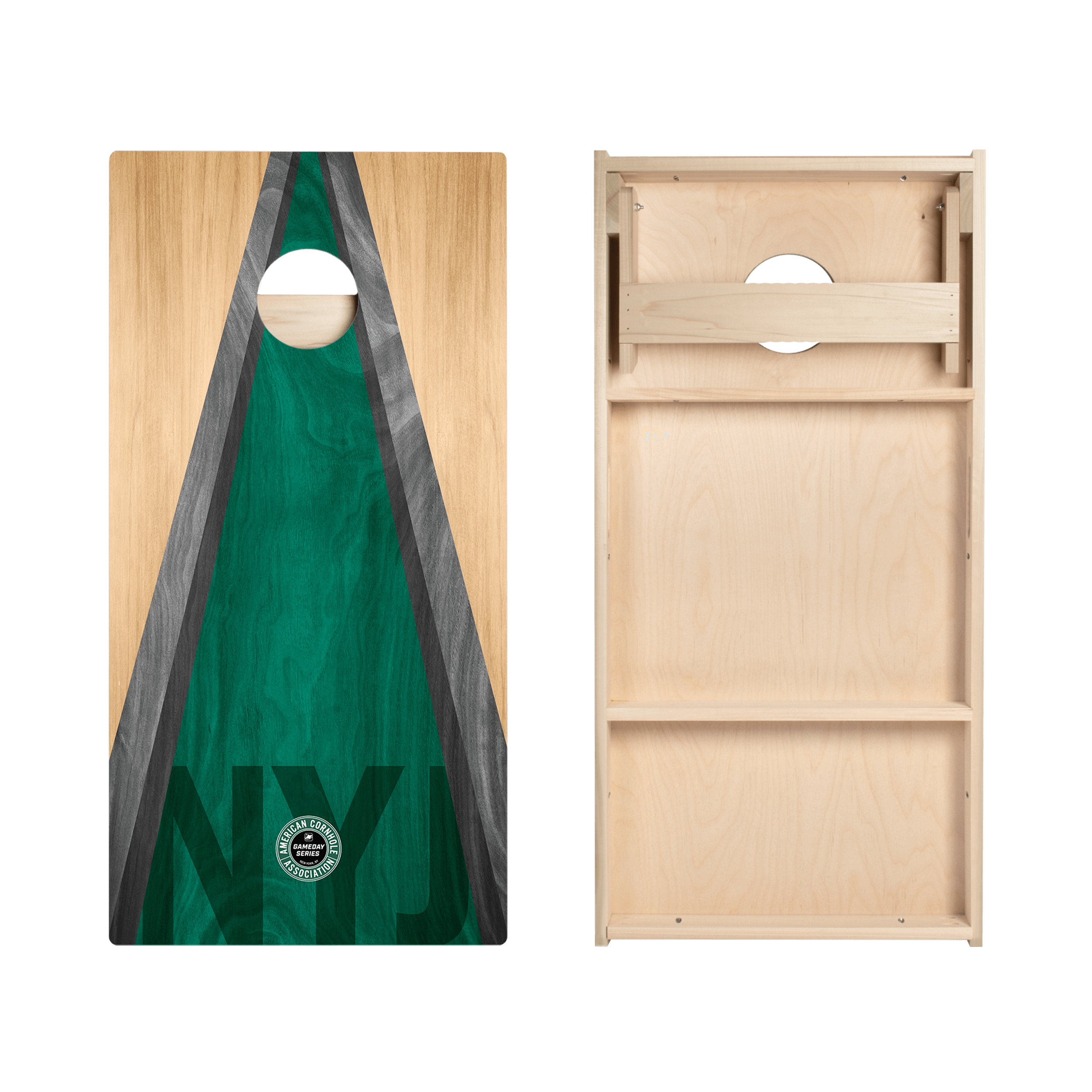 New York NYJ Football Gameday Classic Triangle Star Cornhole Boards