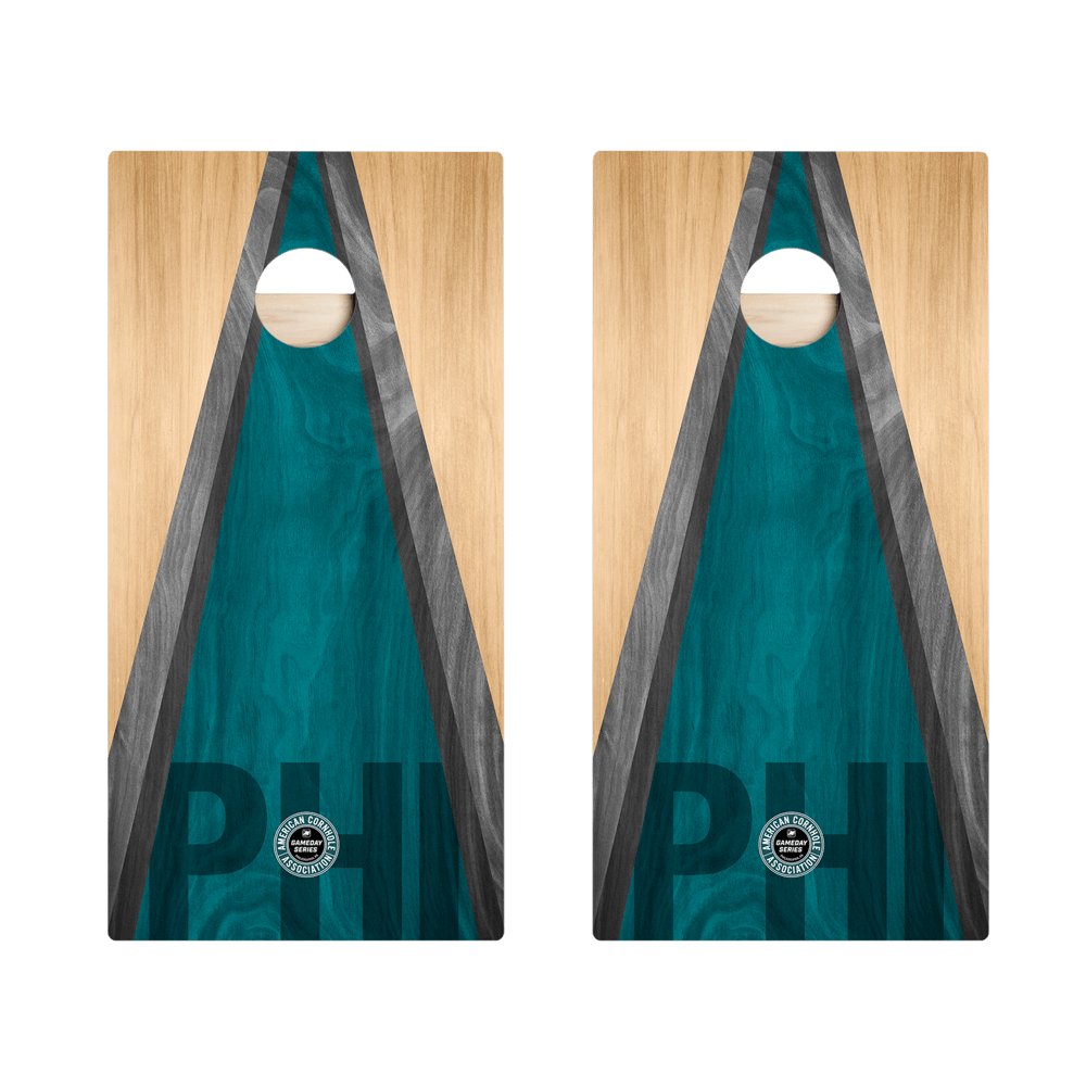 Philadelphia Football Gameday Classic Triangle Star Cornhole Boards
