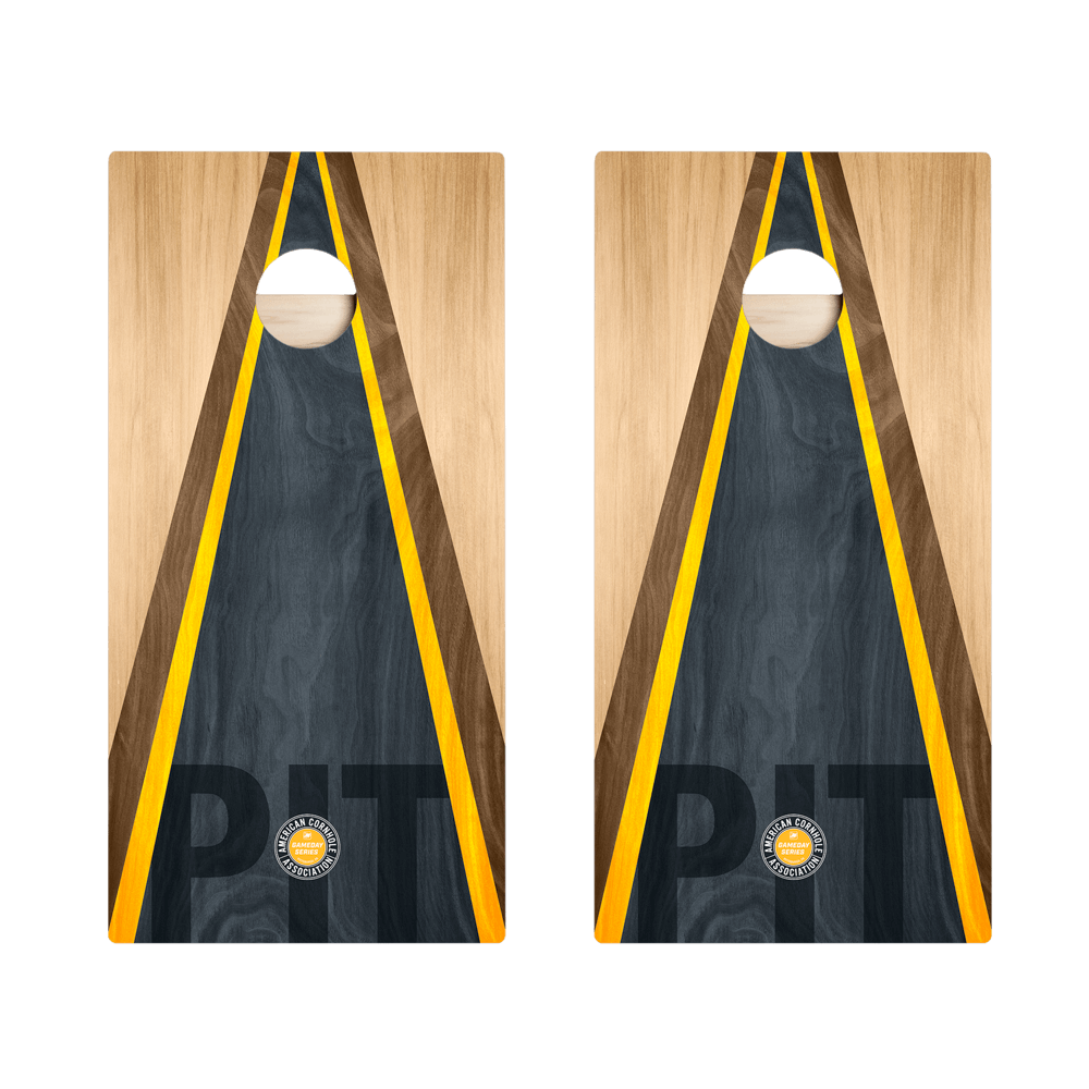 Pittsburgh Football Gameday Classic Triangle Star Cornhole Boards