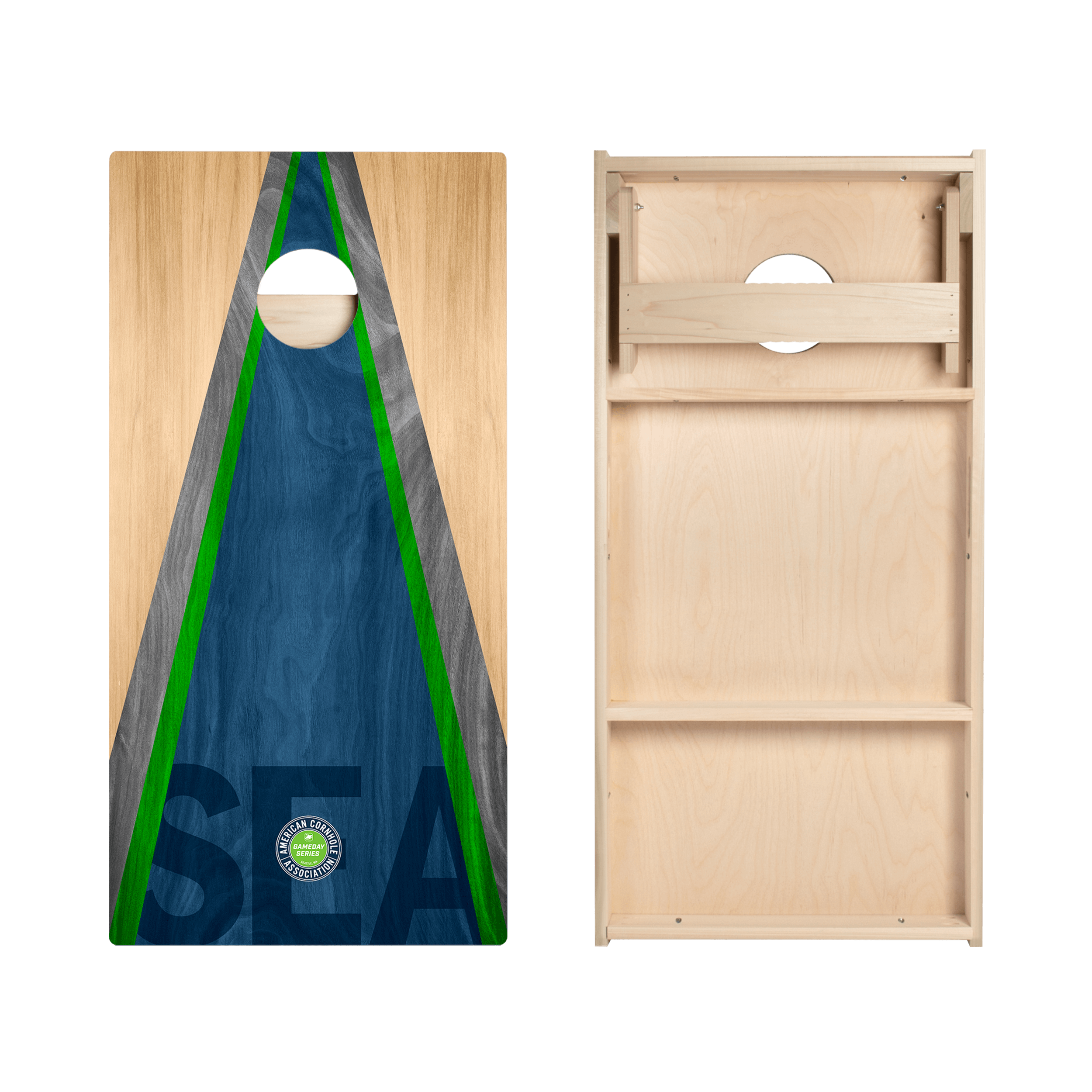 Seattle Football Gameday Classic Triangle Star Cornhole Boards