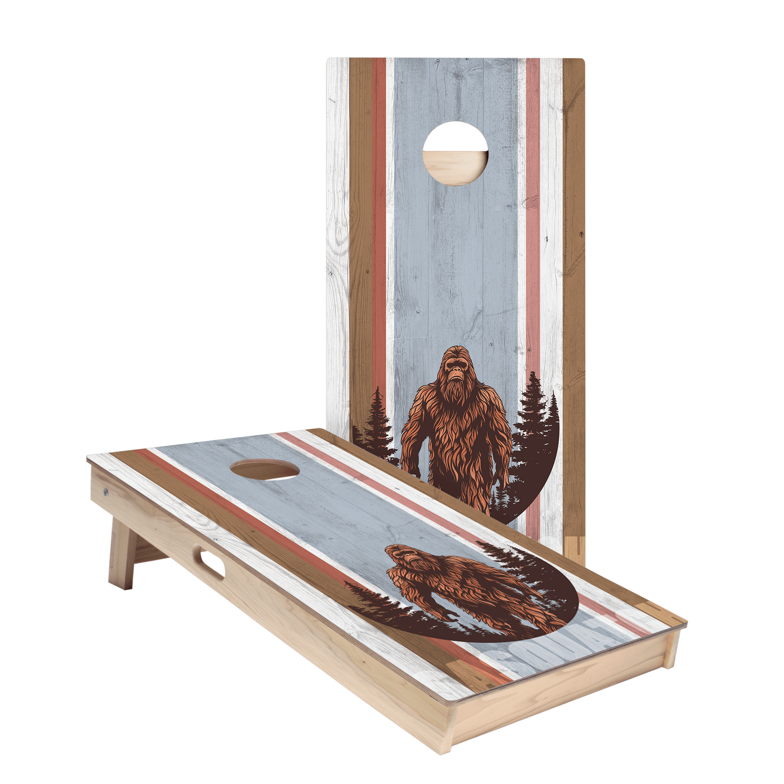 Wandering Sasquatch Star Cornhole Boards