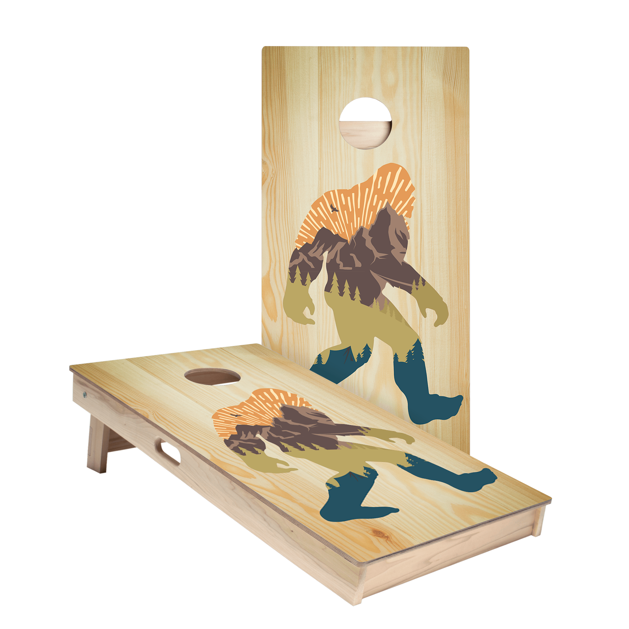 Wilderness Sasquatch Star Cornhole Boards