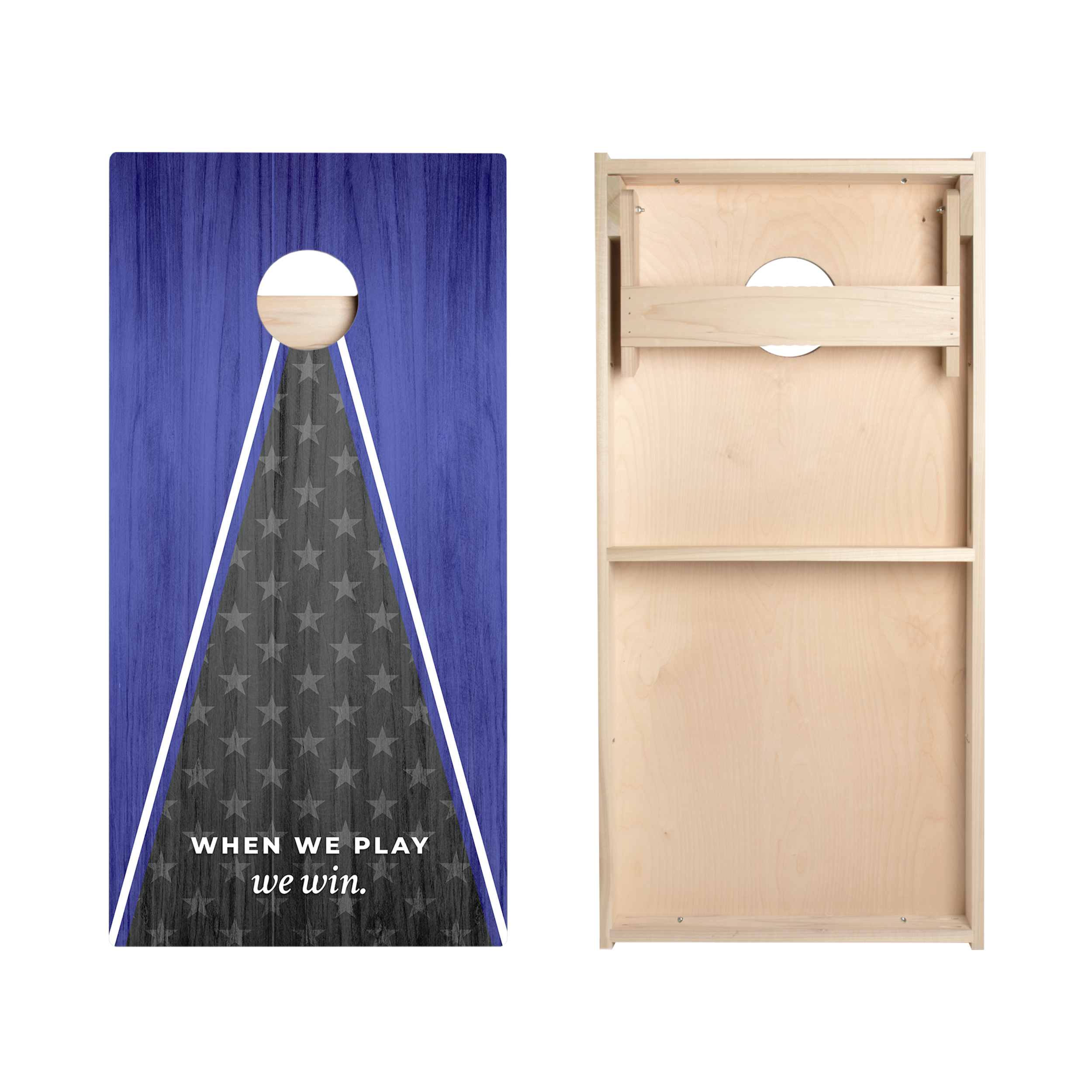 Play to Win Patriotic Limited Edition Star Cornhole Boards | 11.24 Drop