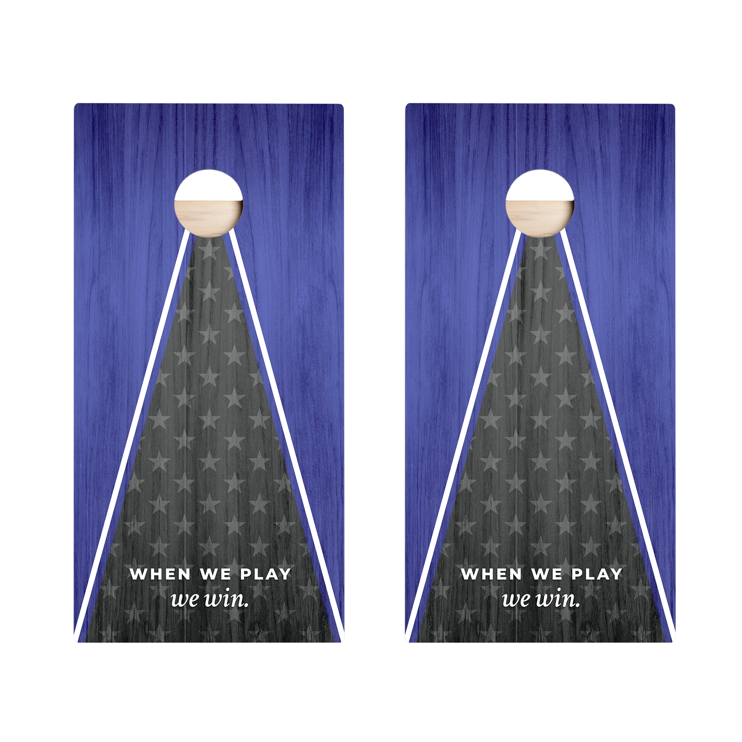 Play to Win Patriotic Limited Edition Star Cornhole Boards | 11.24 Drop