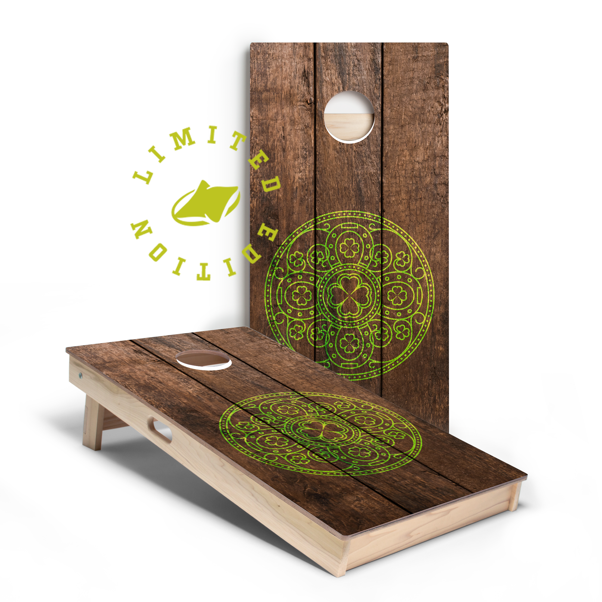 Wood Irish Pub Limited Edition Star Cornhole Boards | 03.25 Drop