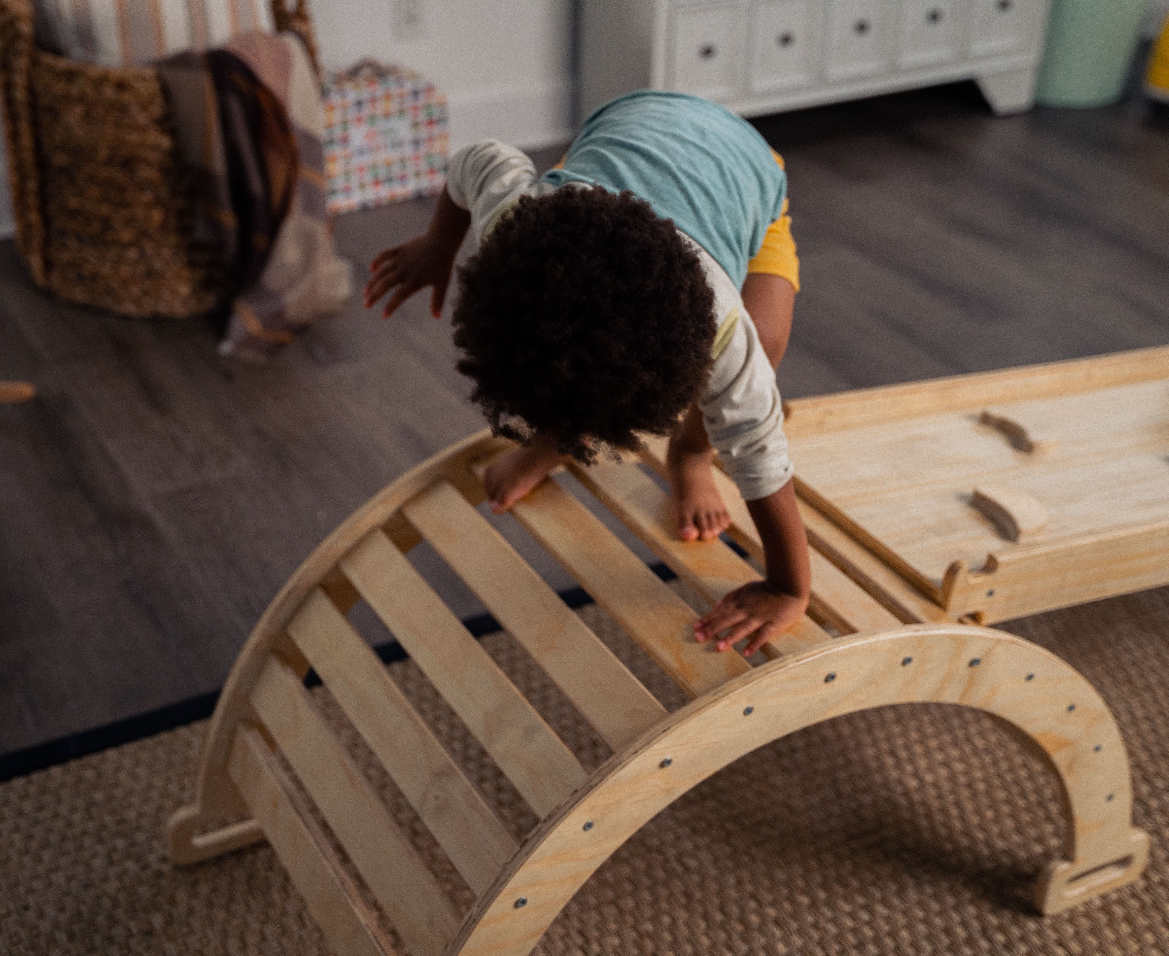 Hazel | Pikler Triangle, Slide & Rocker Set