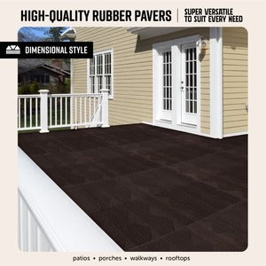 PLAYSAFER Aztec Interlocking Rubber Paver Tile