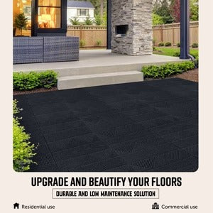 PLAYSAFER Aztec Interlocking Rubber Paver Tile