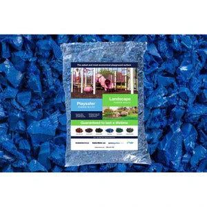 PLAYSAFER Rubber Mulch Blue