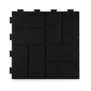 PLAYSAFER Brick Interlocking Rubber Paver Tile