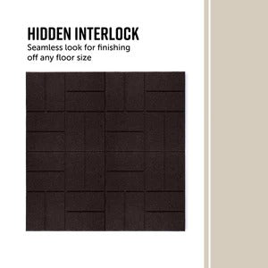 PLAYSAFER Brick Interlocking Rubber Paver Tile