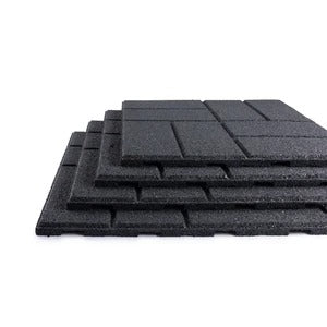 PLAYSAFER Brick Interlocking Rubber Paver Tile