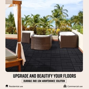 PLAYSAFER Brick Interlocking Rubber Paver Tile