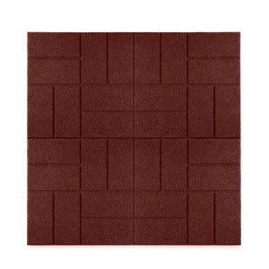PLAYSAFER Brick Interlocking Rubber Paver Tile