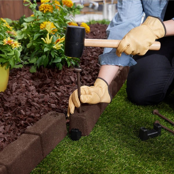 PLAYSAFER Cobblestone SmartLoc Rubber Border