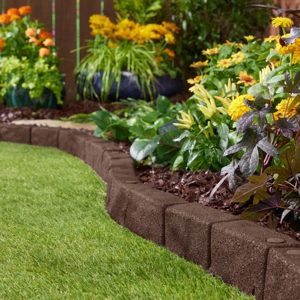 PLAYSAFER Cobblestone SmartLoc Rubber Border