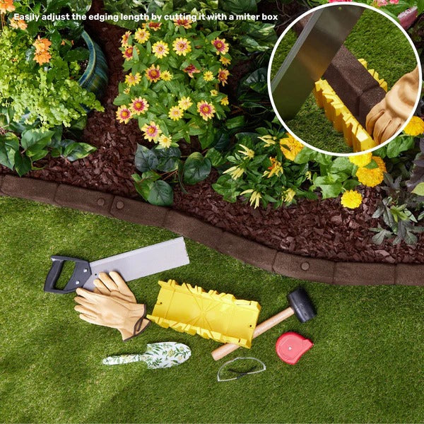 PLAYSAFER Cobblestone SmartLoc Rubber Border