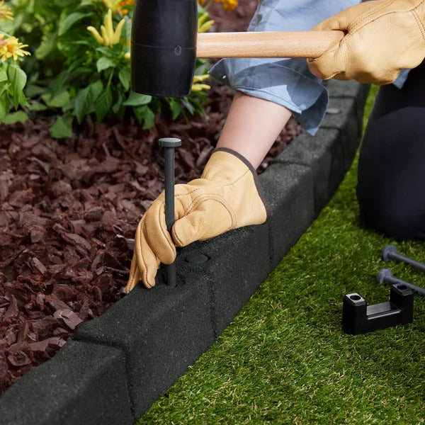 PLAYSAFER Cobblestone SmartLoc Rubber Border