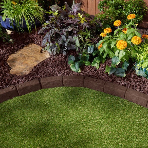 PLAYSAFER Cobblestone SmartLoc Rubber Border