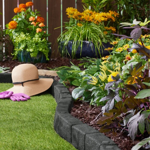 PLAYSAFER Cobblestone SmartLoc Rubber Border