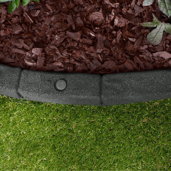 PLAYSAFER Cobblestone SmartLoc Rubber Border