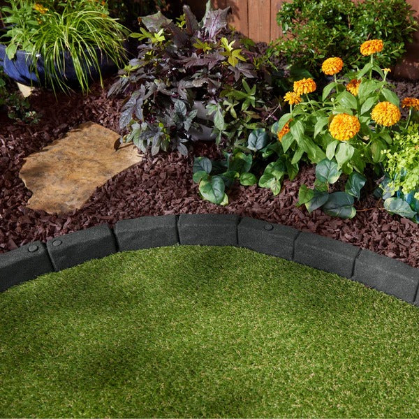 PLAYSAFER Cobblestone SmartLoc Rubber Border