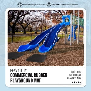 PLAYSAFER Commercial Rubber Slide Mat