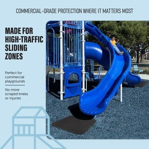 PLAYSAFER Commercial Rubber Slide Mat