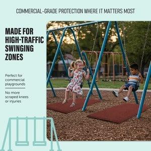 PLAYSAFER Commercial Rubber Swing Mat