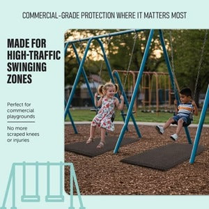 PLAYSAFER Commercial Rubber Swing Mat