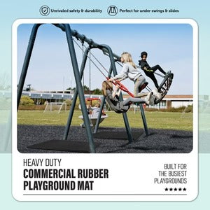 PLAYSAFER Commercial Rubber Swing Mat