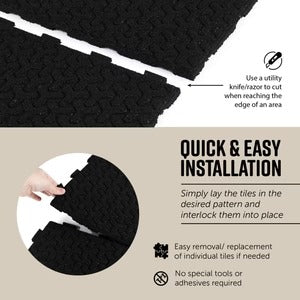 PLAYSAFER Dimensional Interlocking Rubber Paver Tile