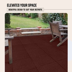 PLAYSAFER Dimensional Interlocking Rubber Paver Tile