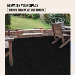 PLAYSAFER Dimensional Interlocking Rubber Paver Tile