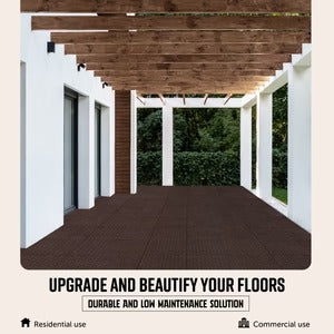 PLAYSAFER Dimensional Interlocking Rubber Paver Tile