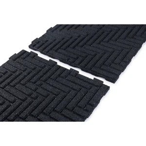 PLAYSAFER Herringbone Hidder Interlock Rubber Pavers