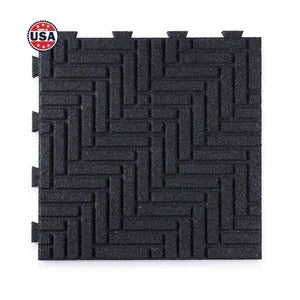 PLAYSAFER Herringbone Hidder Interlock Rubber Pavers