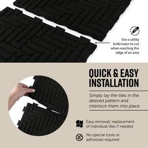 PLAYSAFER Herringbone Hidder Interlock Rubber Pavers