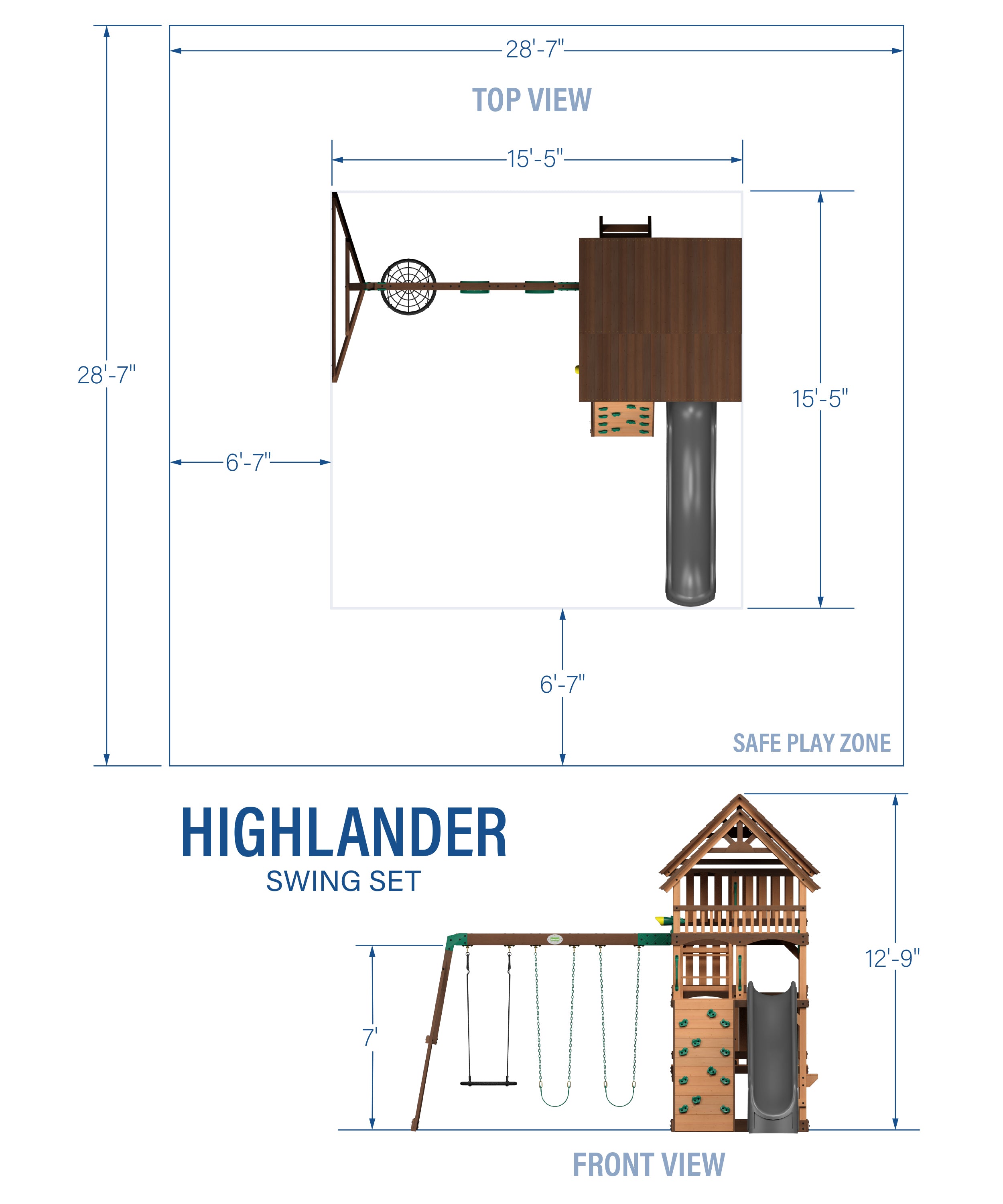 Highlander Swing Set