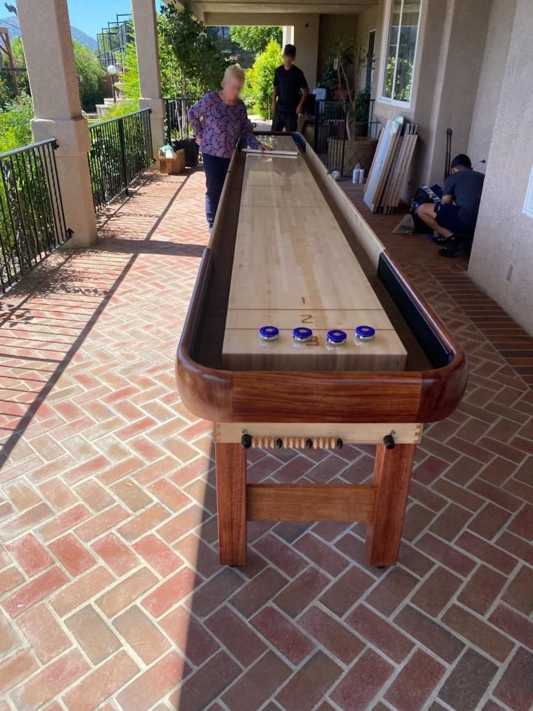 Hudson Cirrus Shuffleboard Table 9'-22 Indoor/Outdoor w/Custom Wood Options