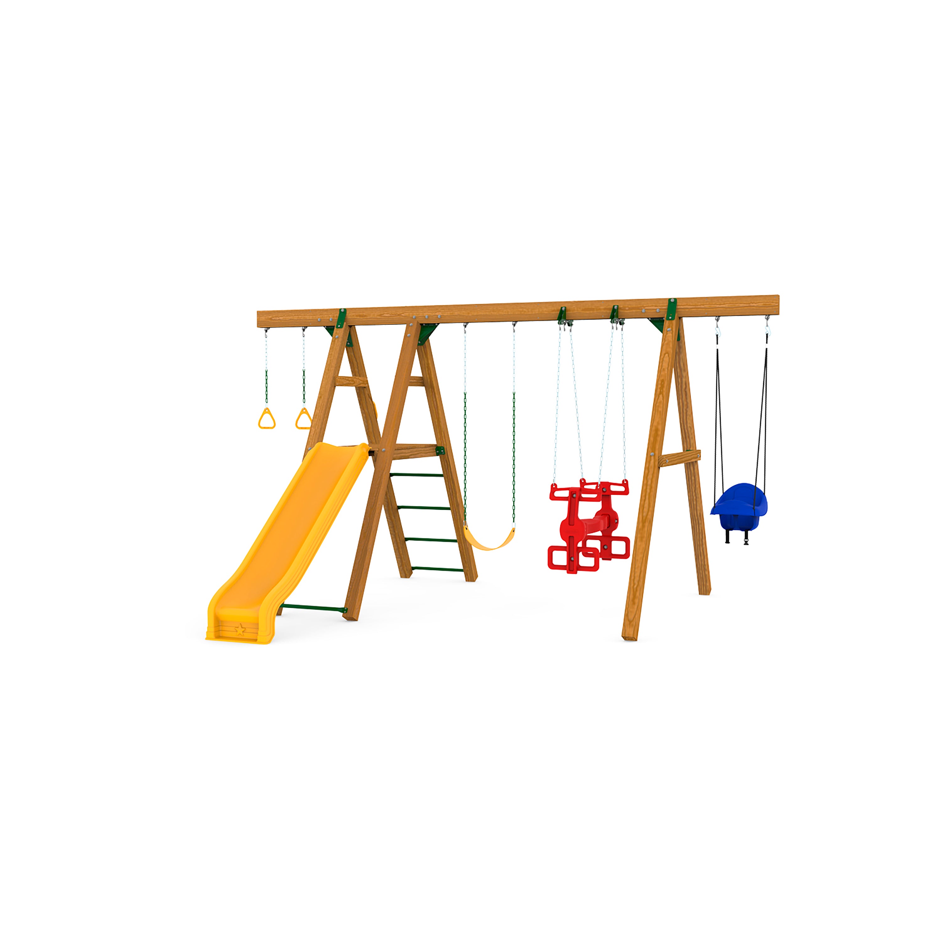 Mesa Silver Backyard Swing Set | 9 Activities