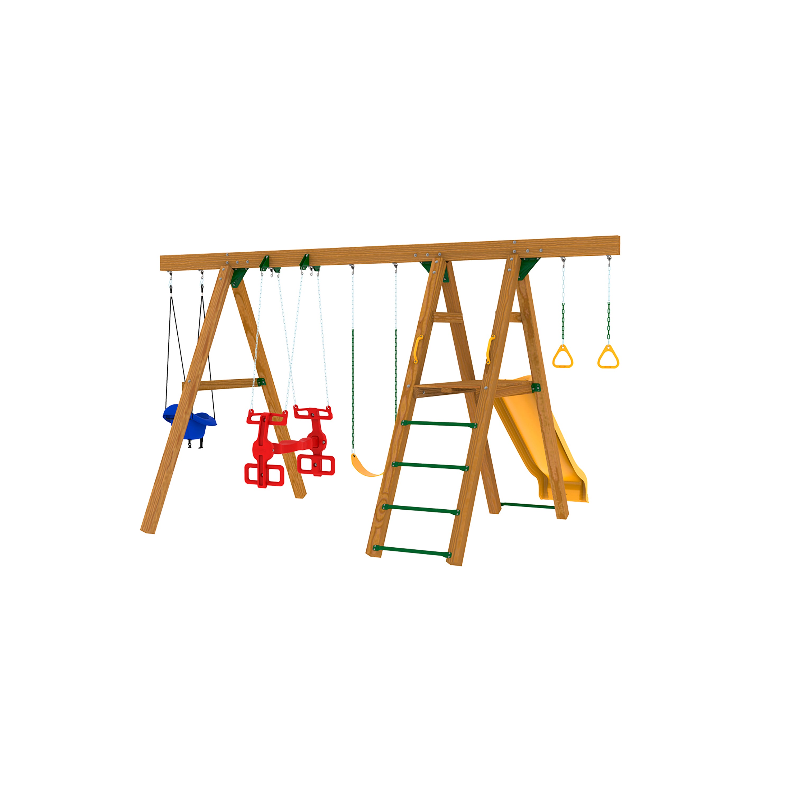 Mesa Silver Backyard Swing Set | 9 Activities